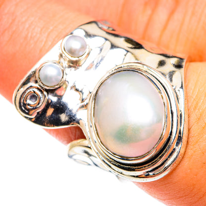 Cultured Pearl Rings handcrafted by Ana Silver Co - RING74475