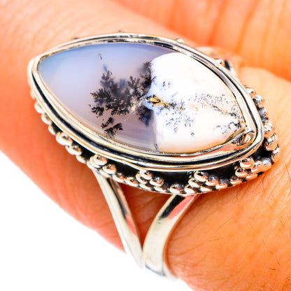 Dendritic Opal Rings handcrafted by Ana Silver Co - RING74476