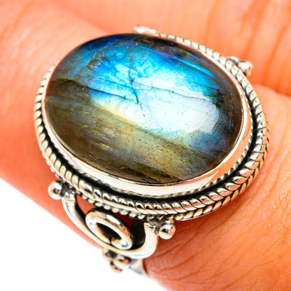 Labradorite Rings handcrafted by Ana Silver Co - RING74480