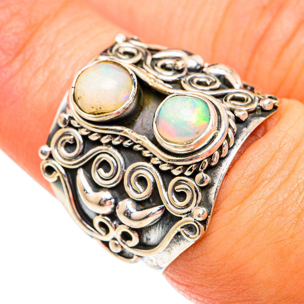 Ethiopian Opal Rings handcrafted by Ana Silver Co - RING74483