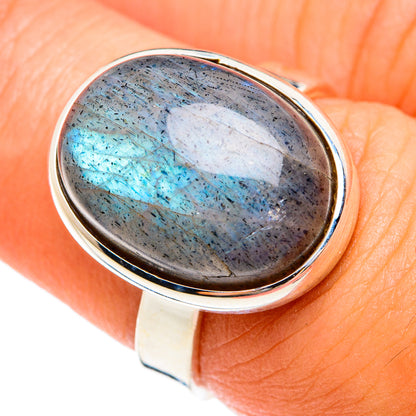 Labradorite Rings handcrafted by Ana Silver Co - RING74492
