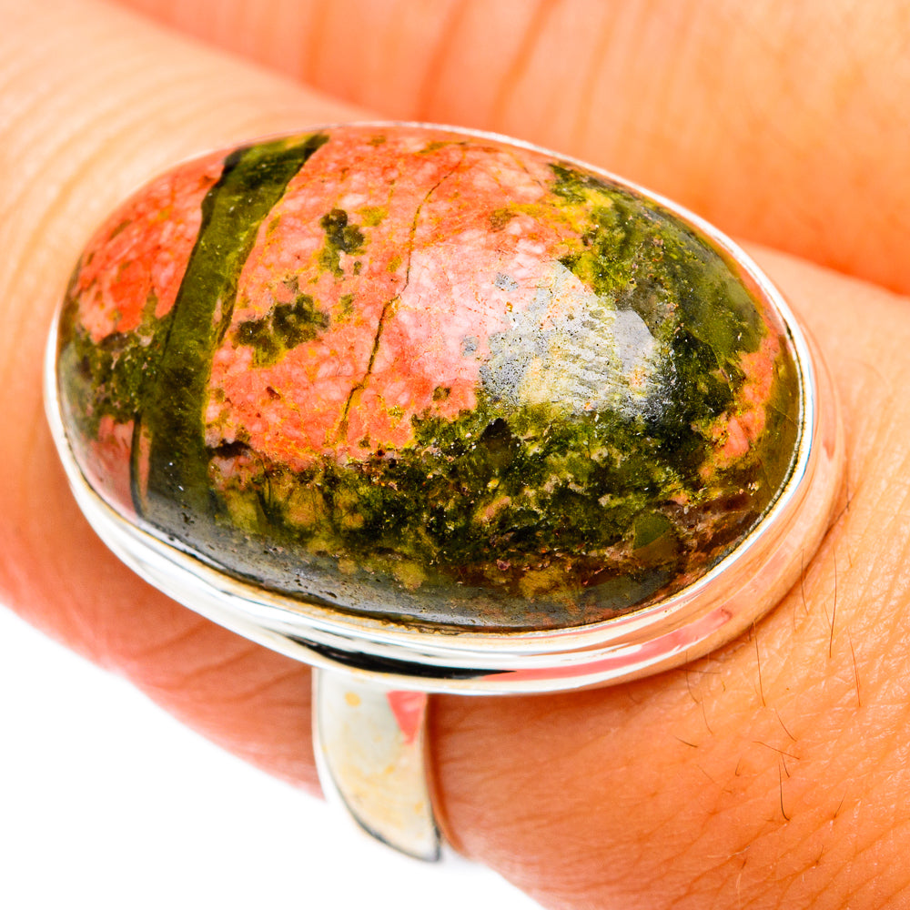 Unakite Rings handcrafted by Ana Silver Co - RING74496