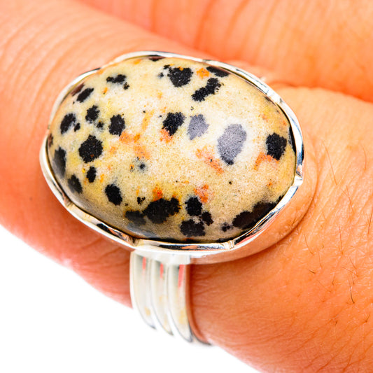 Dalmatian Jasper Rings handcrafted by Ana Silver Co - RING74498