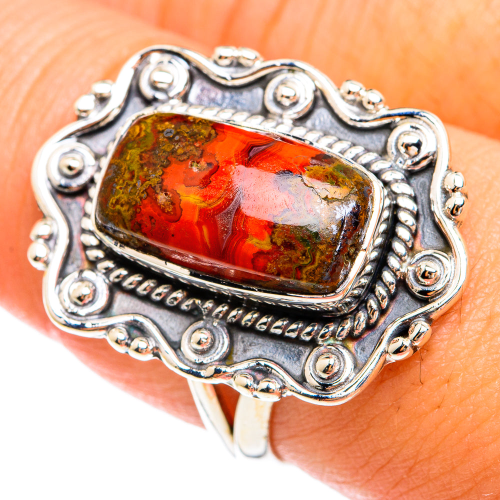 Moroccan Agate Rings handcrafted by Ana Silver Co - RING74500