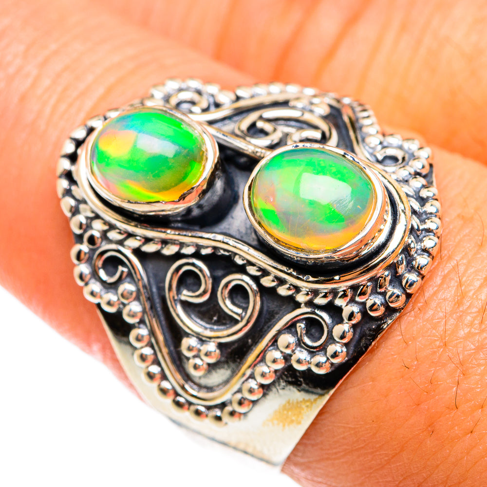 Ethiopian Opal Rings handcrafted by Ana Silver Co - RING74523