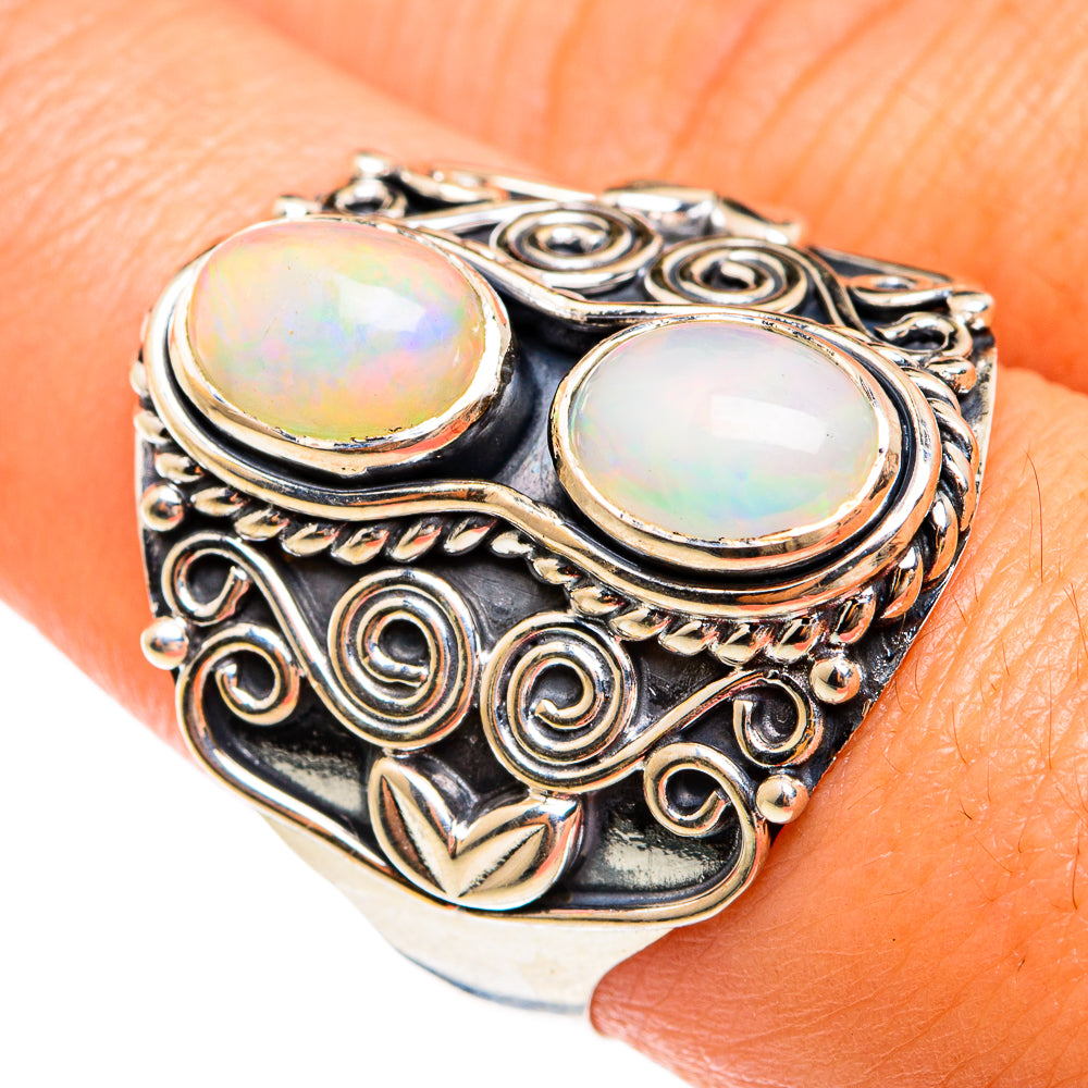 Ethiopian Opal Rings handcrafted by Ana Silver Co - RING74524