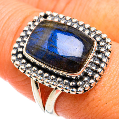 Labradorite Rings handcrafted by Ana Silver Co - RING74529