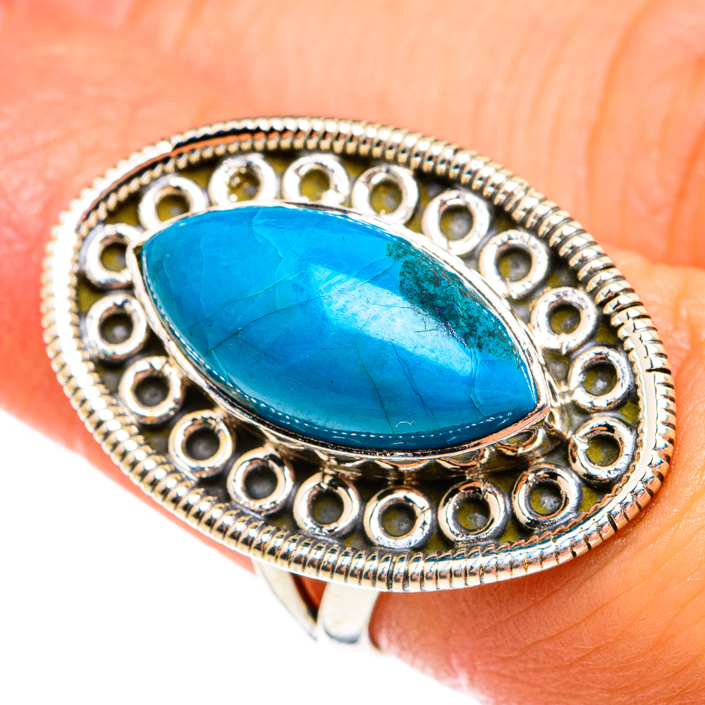 Chrysocolla Rings handcrafted by Ana Silver Co - RING74530