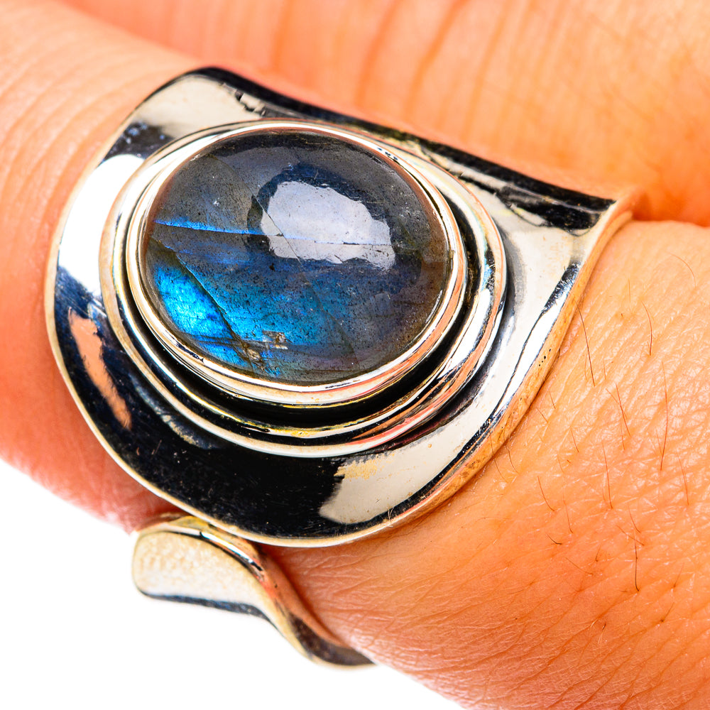 Labradorite Rings handcrafted by Ana Silver Co - RING74534