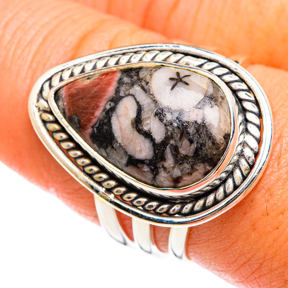 Crinoid Fossil Rings handcrafted by Ana Silver Co - RING74539