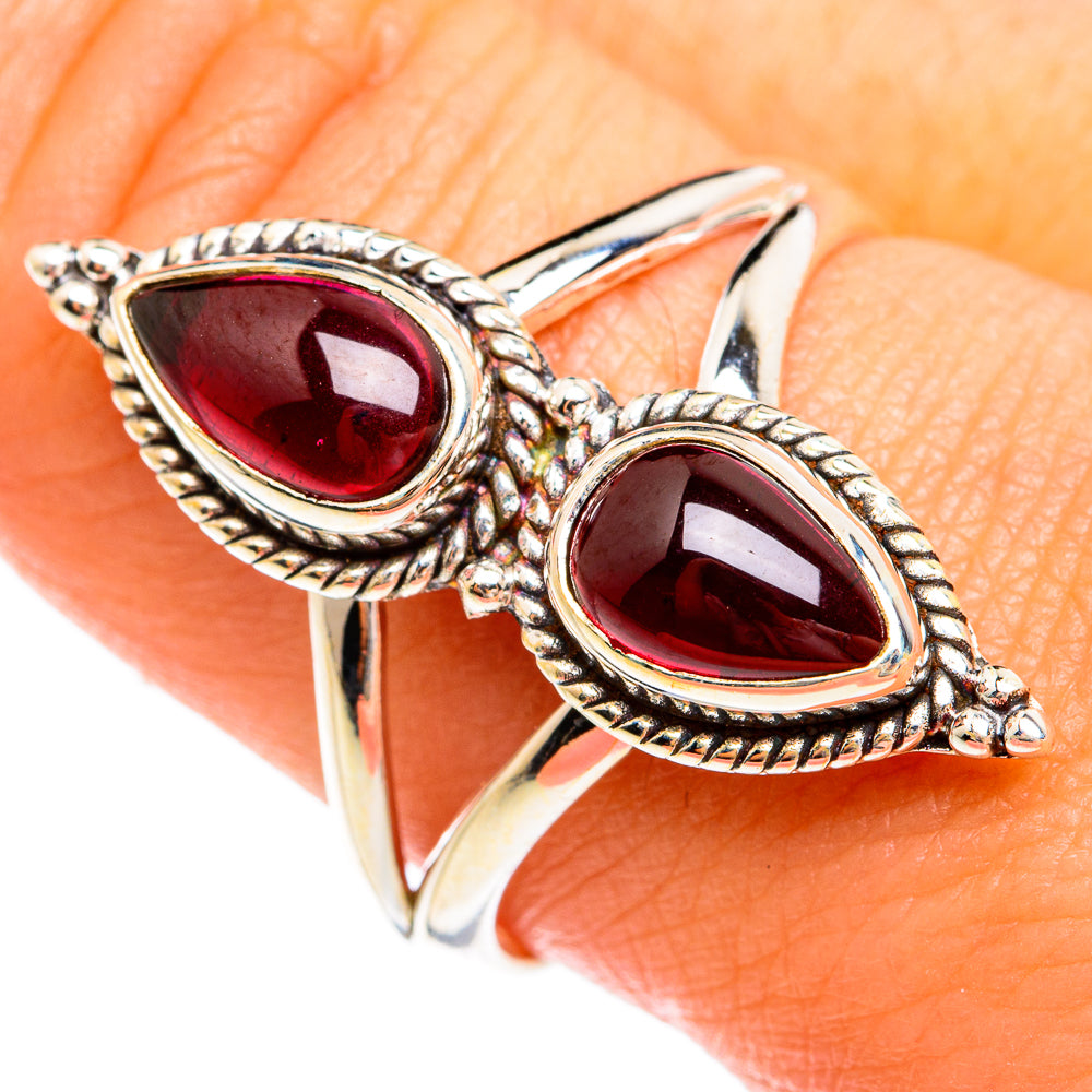 Garnet Rings handcrafted by Ana Silver Co - RING74548