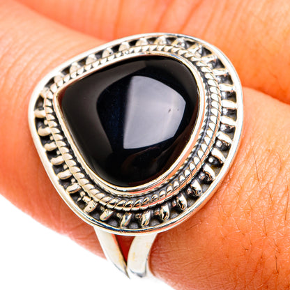 Black Onyx Rings handcrafted by Ana Silver Co - RING74556