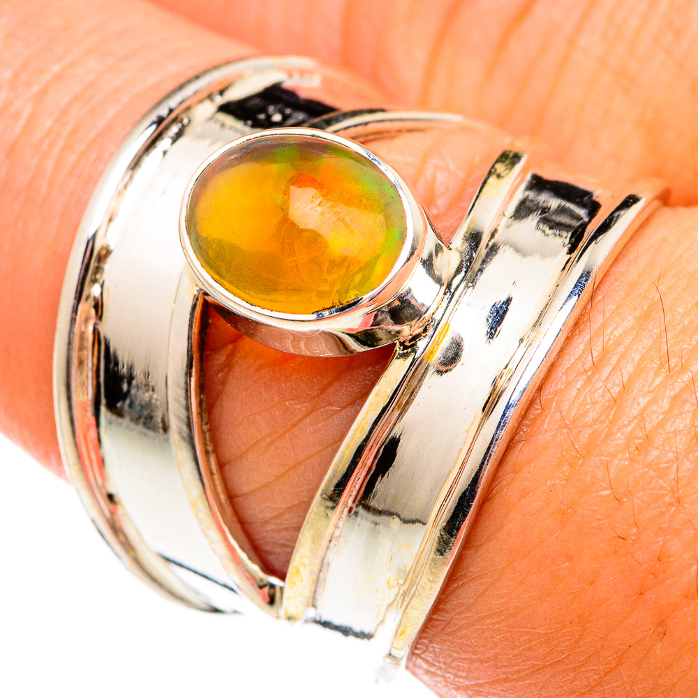 Ethiopian Opal Rings handcrafted by Ana Silver Co - RING74564