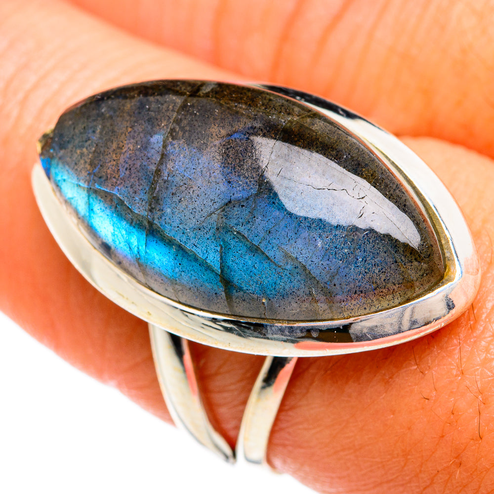Labradorite Rings handcrafted by Ana Silver Co - RING74567