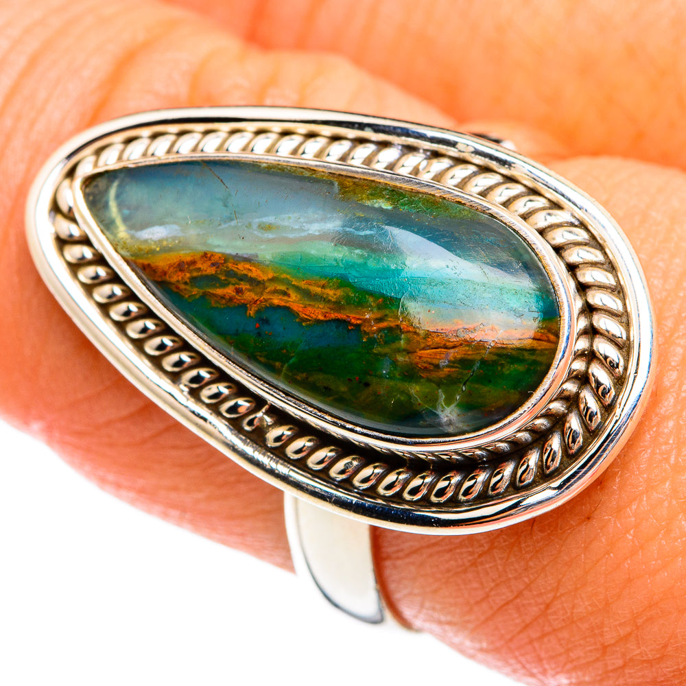 Peruvian Opal Rings handcrafted by Ana Silver Co - RING74568