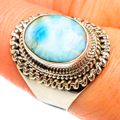 Larimar Rings handcrafted by Ana Silver Co - RING74573