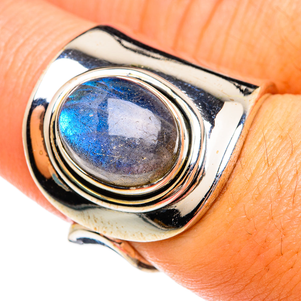 Labradorite Rings handcrafted by Ana Silver Co - RING74574
