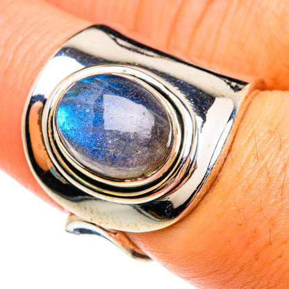 Labradorite Rings handcrafted by Ana Silver Co - RING74574