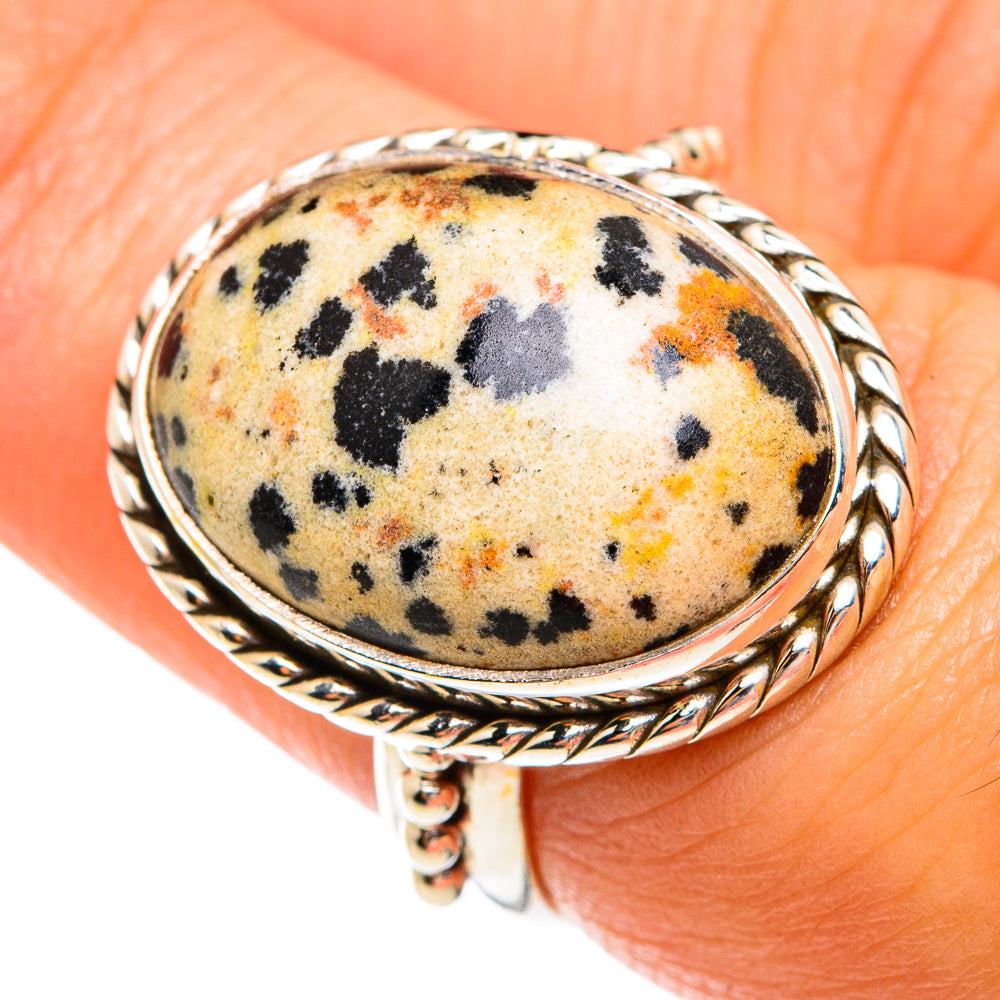 Dalmatian Jasper Rings handcrafted by Ana Silver Co - RING74581