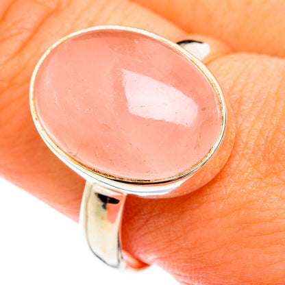 Rose Quartz Rings handcrafted by Ana Silver Co - RING74585