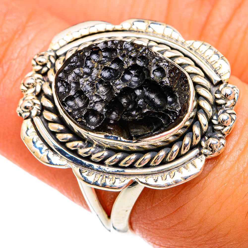 Tektite Rings handcrafted by Ana Silver Co - RING74599