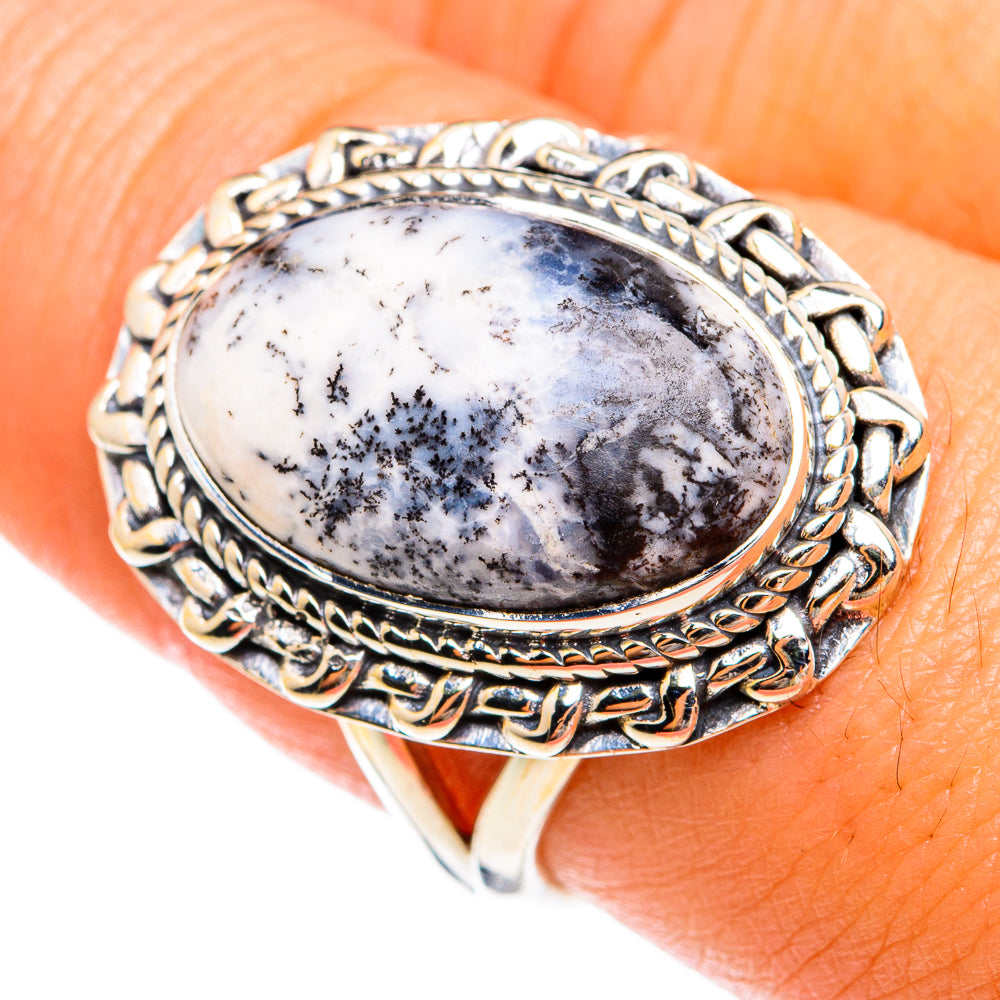 Dendritic Opal Rings handcrafted by Ana Silver Co - RING74602