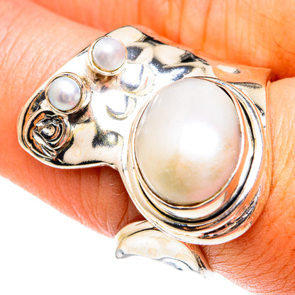 Cultured Pearl Rings handcrafted by Ana Silver Co - RING74604