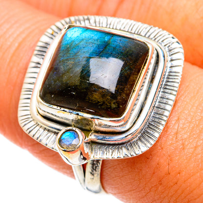 Labradorite Rings handcrafted by Ana Silver Co - RING74608