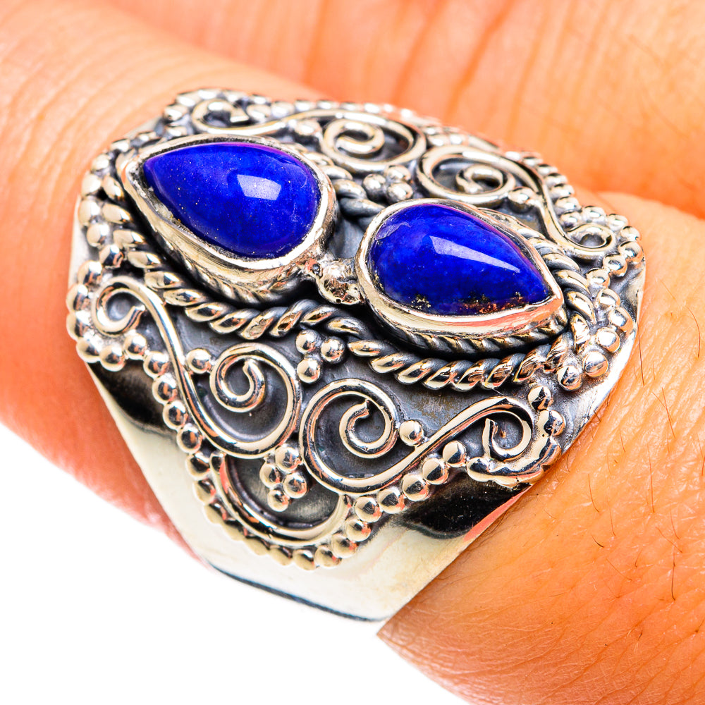 Lapis Lazuli Rings handcrafted by Ana Silver Co - RING74609