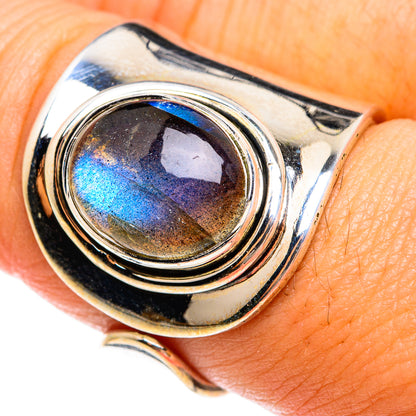 Labradorite Rings handcrafted by Ana Silver Co - RING74610