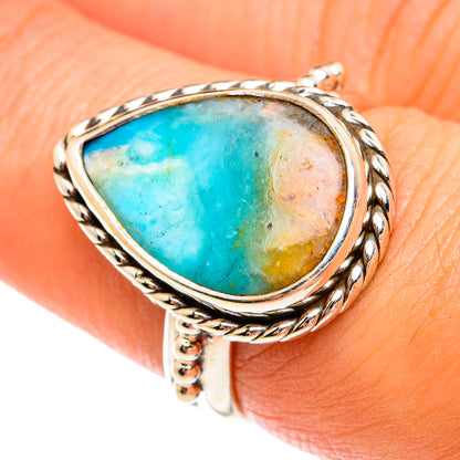 Peruvian Opal Rings handcrafted by Ana Silver Co - RING74613