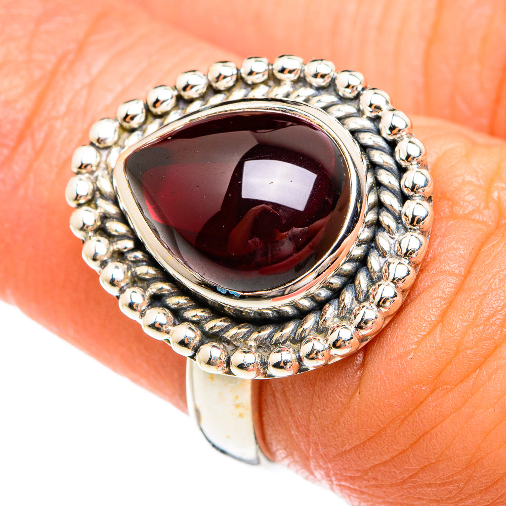 Garnet Rings handcrafted by Ana Silver Co - RING74628