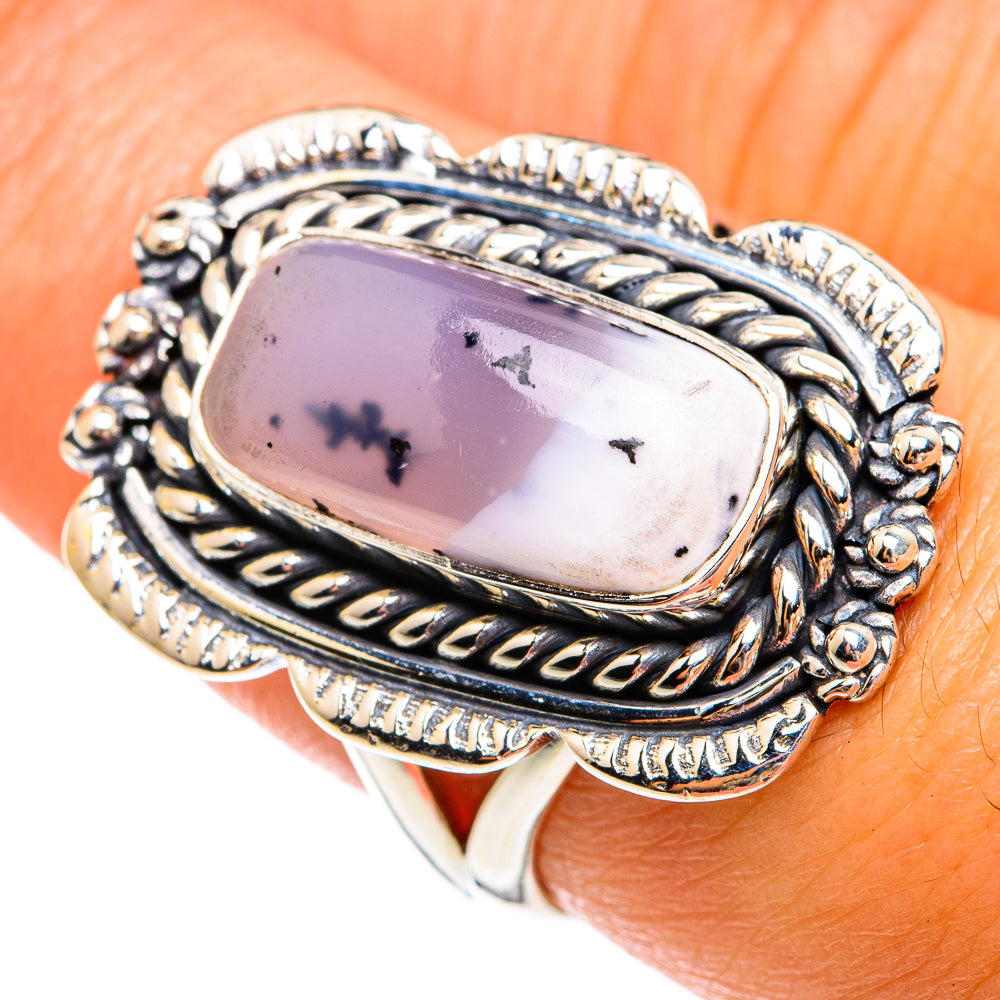 Dendritic Opal Rings handcrafted by Ana Silver Co - RING74640