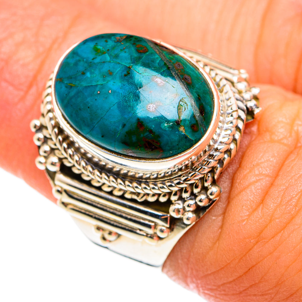 Chrysocolla Rings handcrafted by Ana Silver Co - RING74642