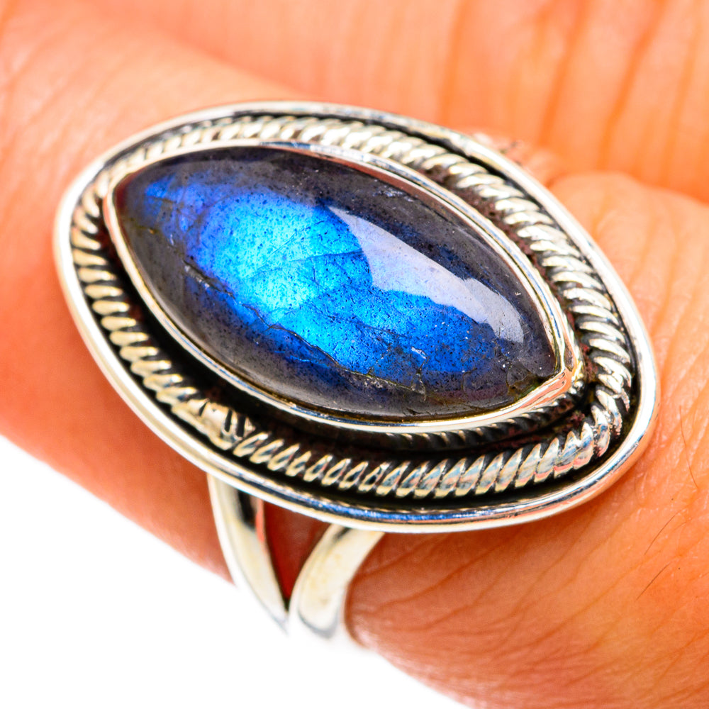 Labradorite Rings handcrafted by Ana Silver Co - RING74648