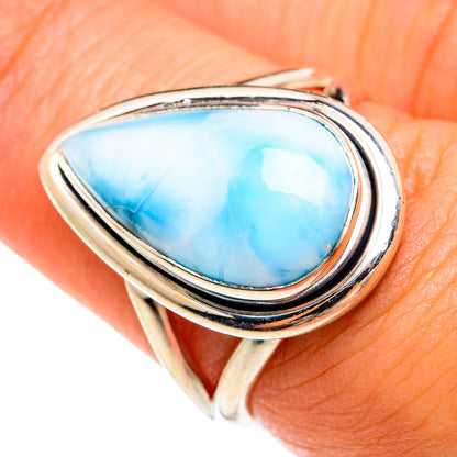 Larimar Rings handcrafted by Ana Silver Co - RING74649