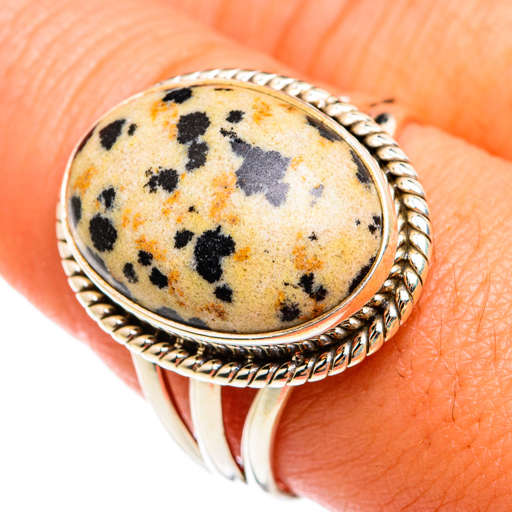 Dalmatian Jasper Rings handcrafted by Ana Silver Co - RING74652