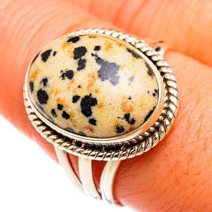 Dalmatian Jasper Rings handcrafted by Ana Silver Co - RING74652