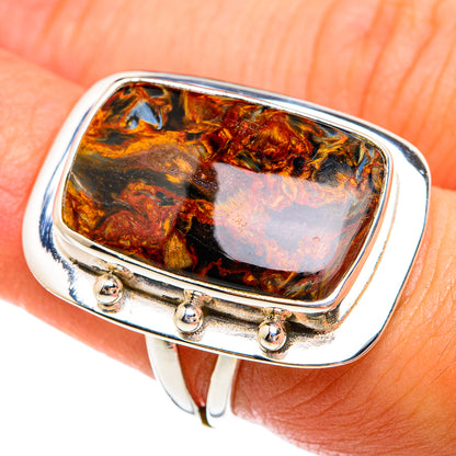 Golden Pietersite Rings handcrafted by Ana Silver Co - RING74656