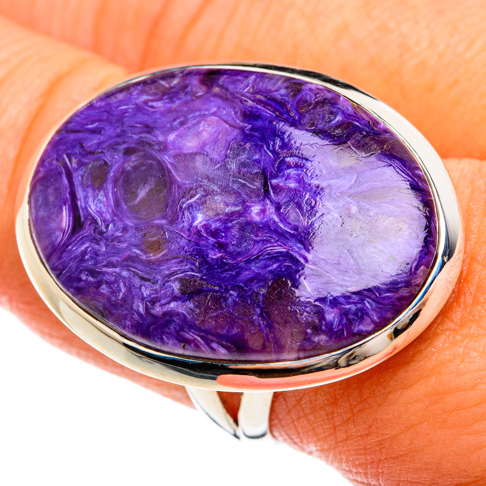 Charoite Rings handcrafted by Ana Silver Co - RING74663
