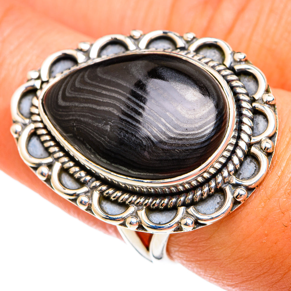 Psilomelane Rings handcrafted by Ana Silver Co - RING74667