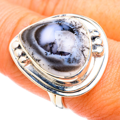 Dendritic Opal Rings handcrafted by Ana Silver Co - RING74673