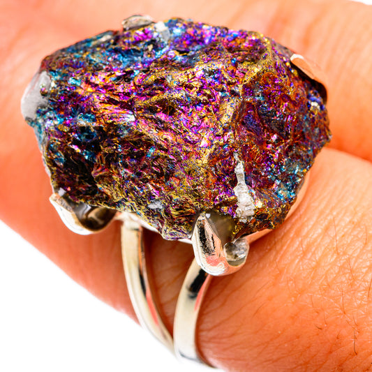 Titanium Druzy Rings handcrafted by Ana Silver Co - RING74677