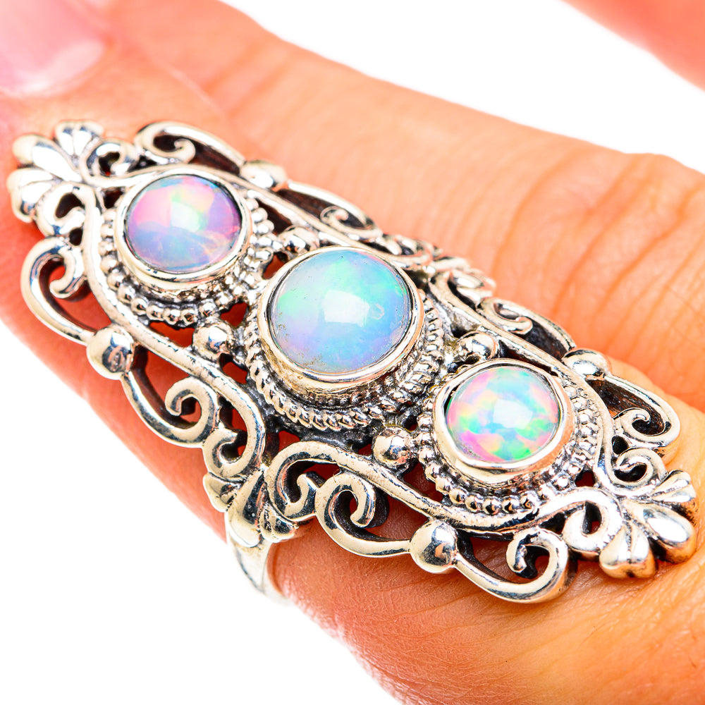 Ethiopian Opal Rings handcrafted by Ana Silver Co - RING74678