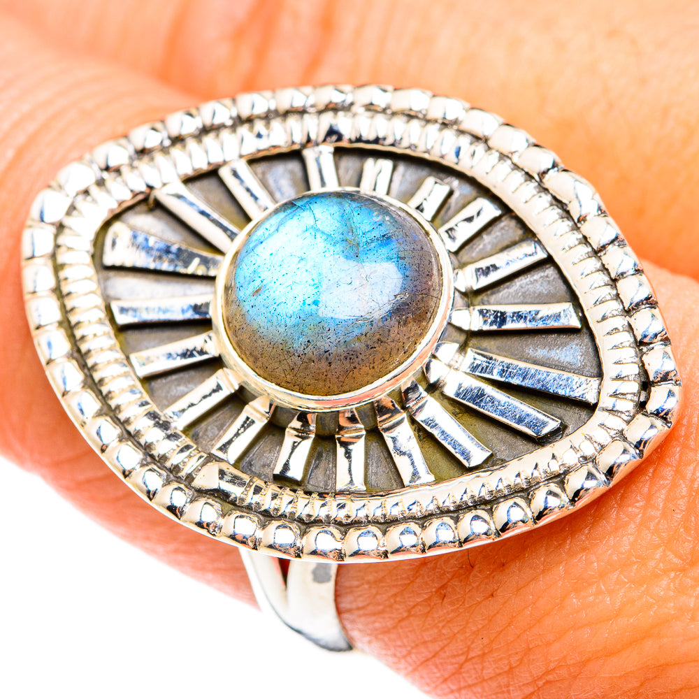 Labradorite Rings handcrafted by Ana Silver Co - RING74685