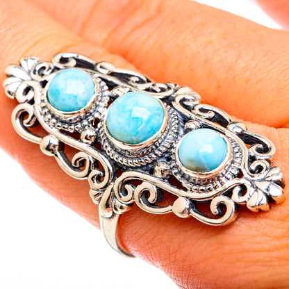 Larimar Rings handcrafted by Ana Silver Co - RING74689