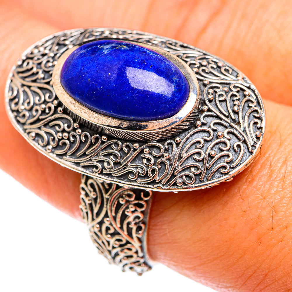 Lapis Lazuli Rings handcrafted by Ana Silver Co - RING74690