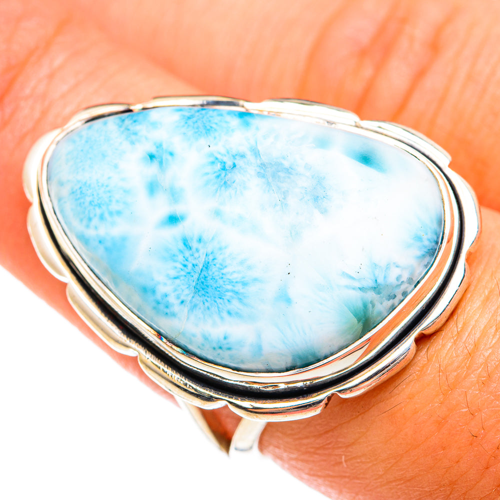 Larimar Rings handcrafted by Ana Silver Co - RING74692