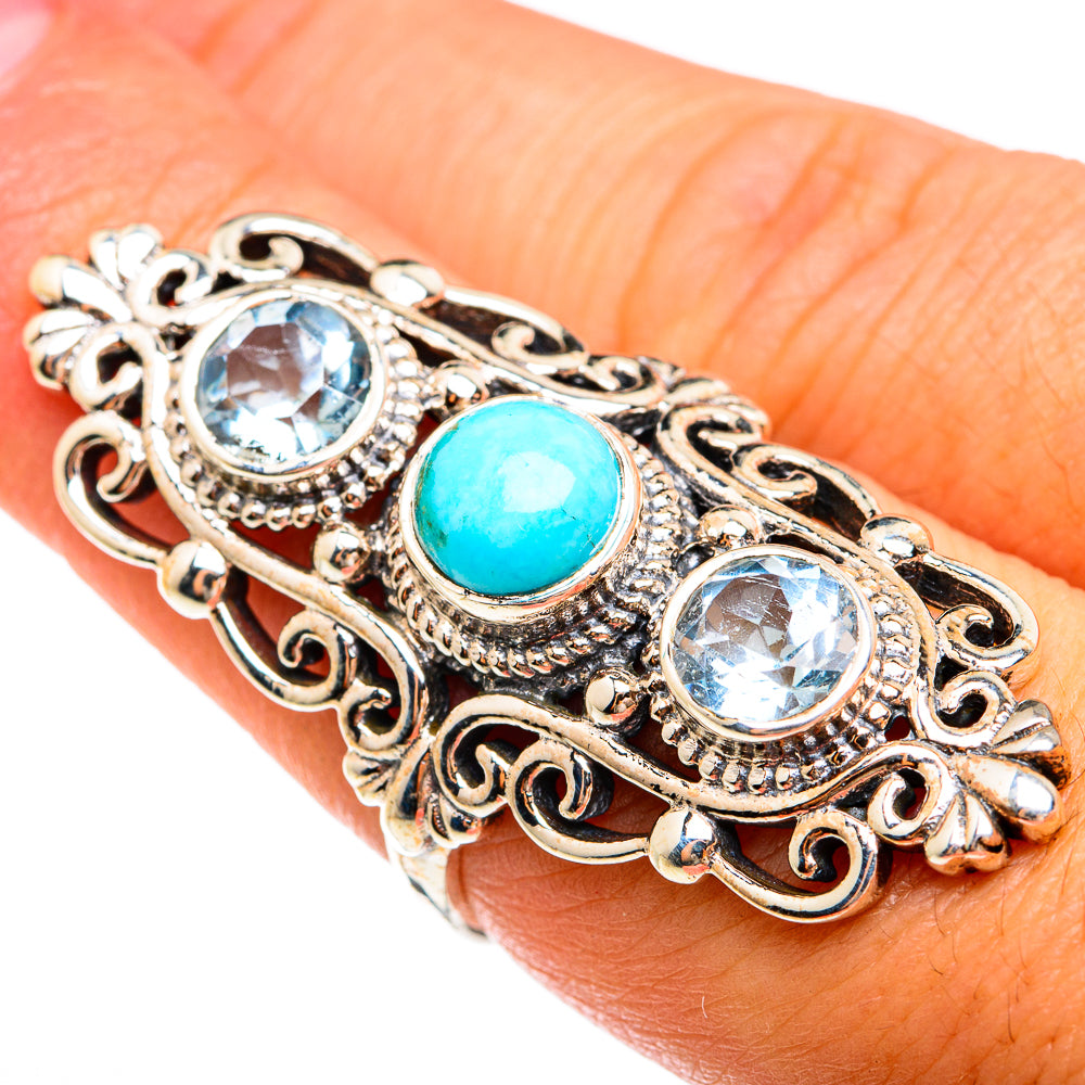 Arizona Turquoise Rings handcrafted by Ana Silver Co - RING74693