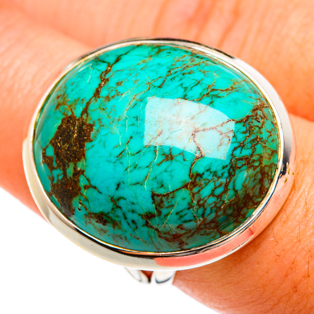 Tibetan Turquoise Rings handcrafted by Ana Silver Co - RING74696